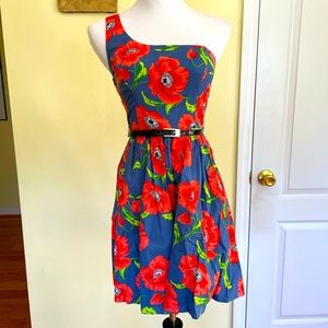 B. Darling one shoulder vibrant dress